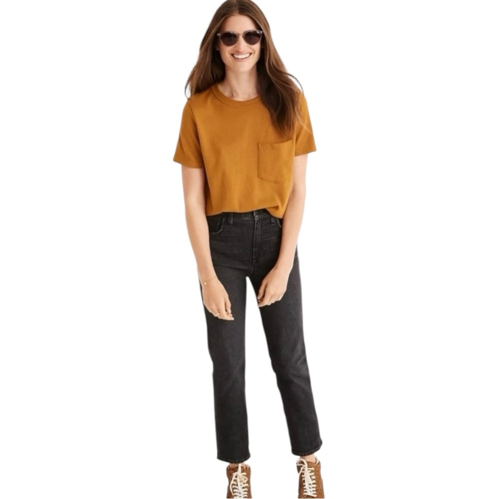 Madewell Black Lunar Wash Perfect Vintage Crop Jean Women’s size 27